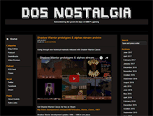 Tablet Screenshot of dosnostalgia.com